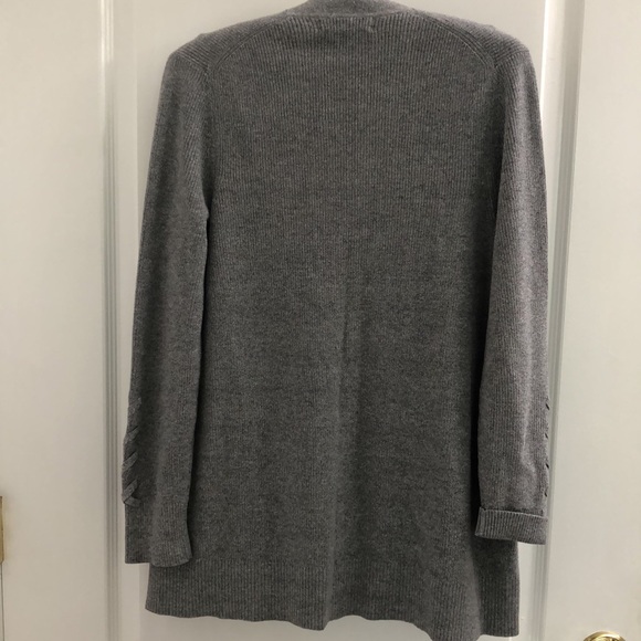 Banana Republic Petite Open Cardigan Braid detail MP, NWT - Picture 6 of 8